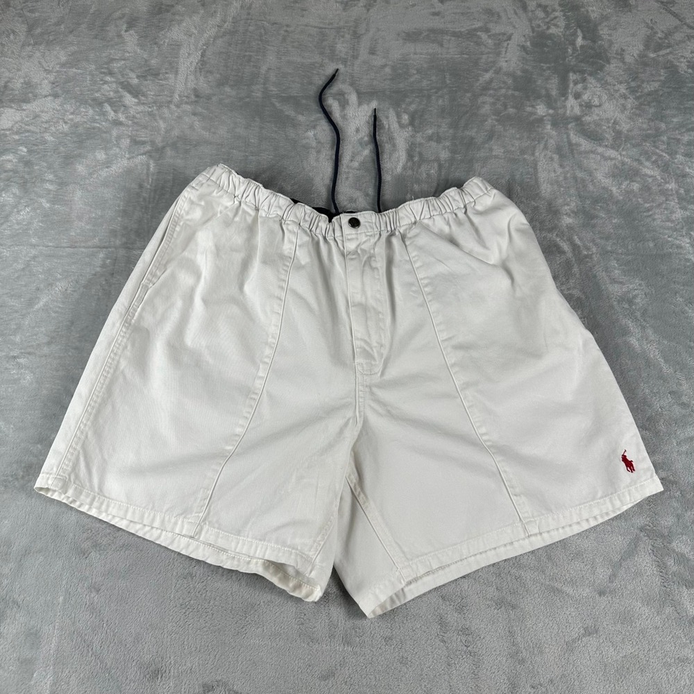 Polo Ralph Lauren Vintage Chino Shorts Mens Extra Large White Preppy Old Money